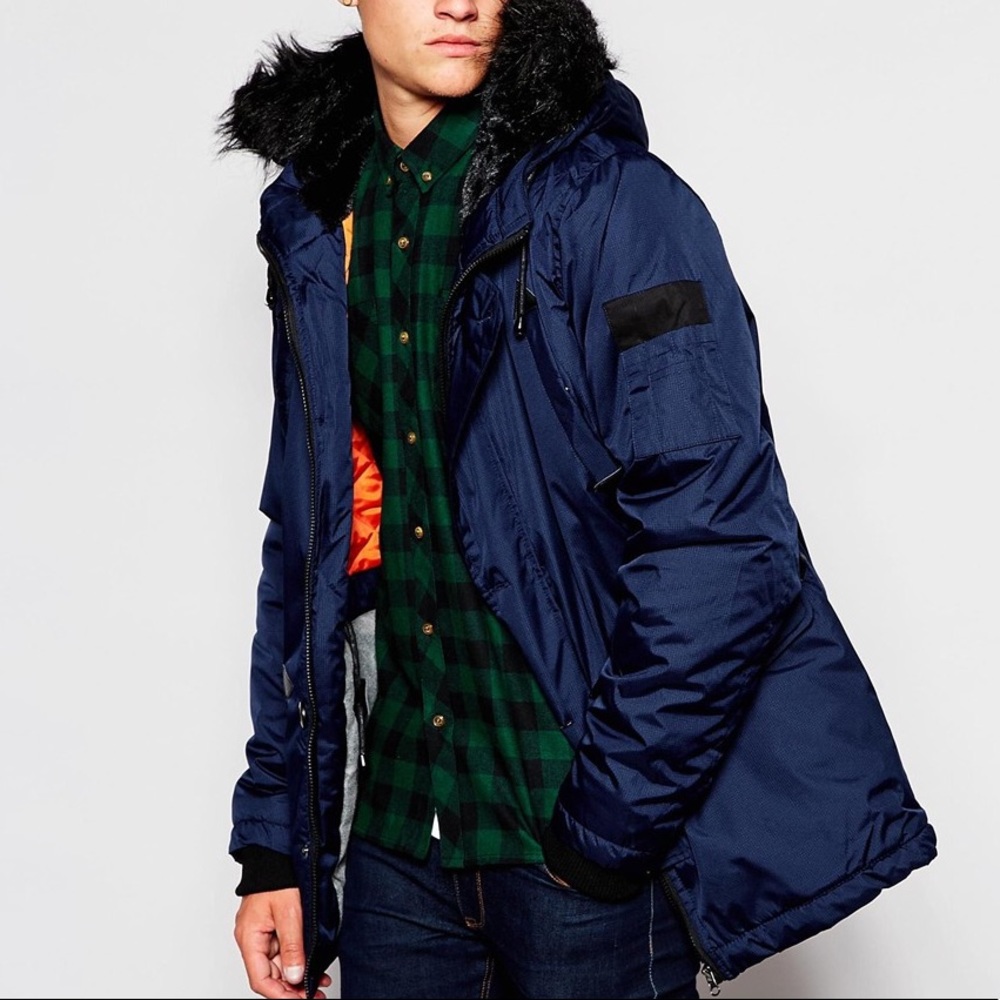 Faux Fur Trimmed Parka